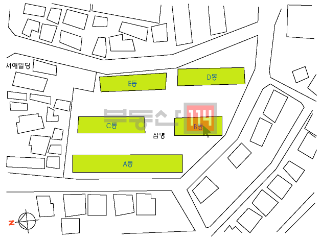 [부동산114] [아파트] 삼명 E동 전세 희망가격 14,000만원
